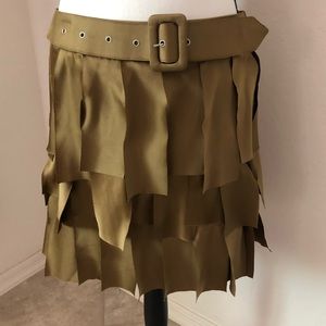 F21 Dressy Gold Skirt